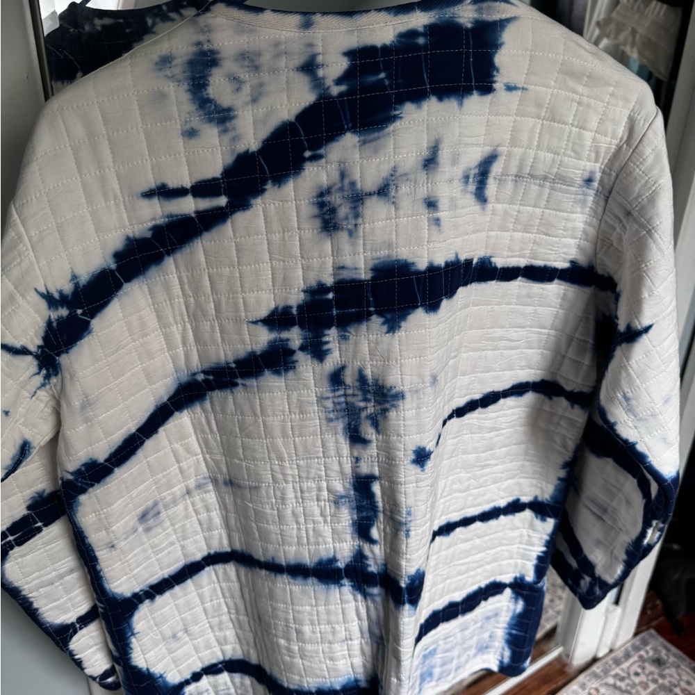 Emerson Fry Navy Tie-Dye Quilted Jacket - Picture 4 of 9